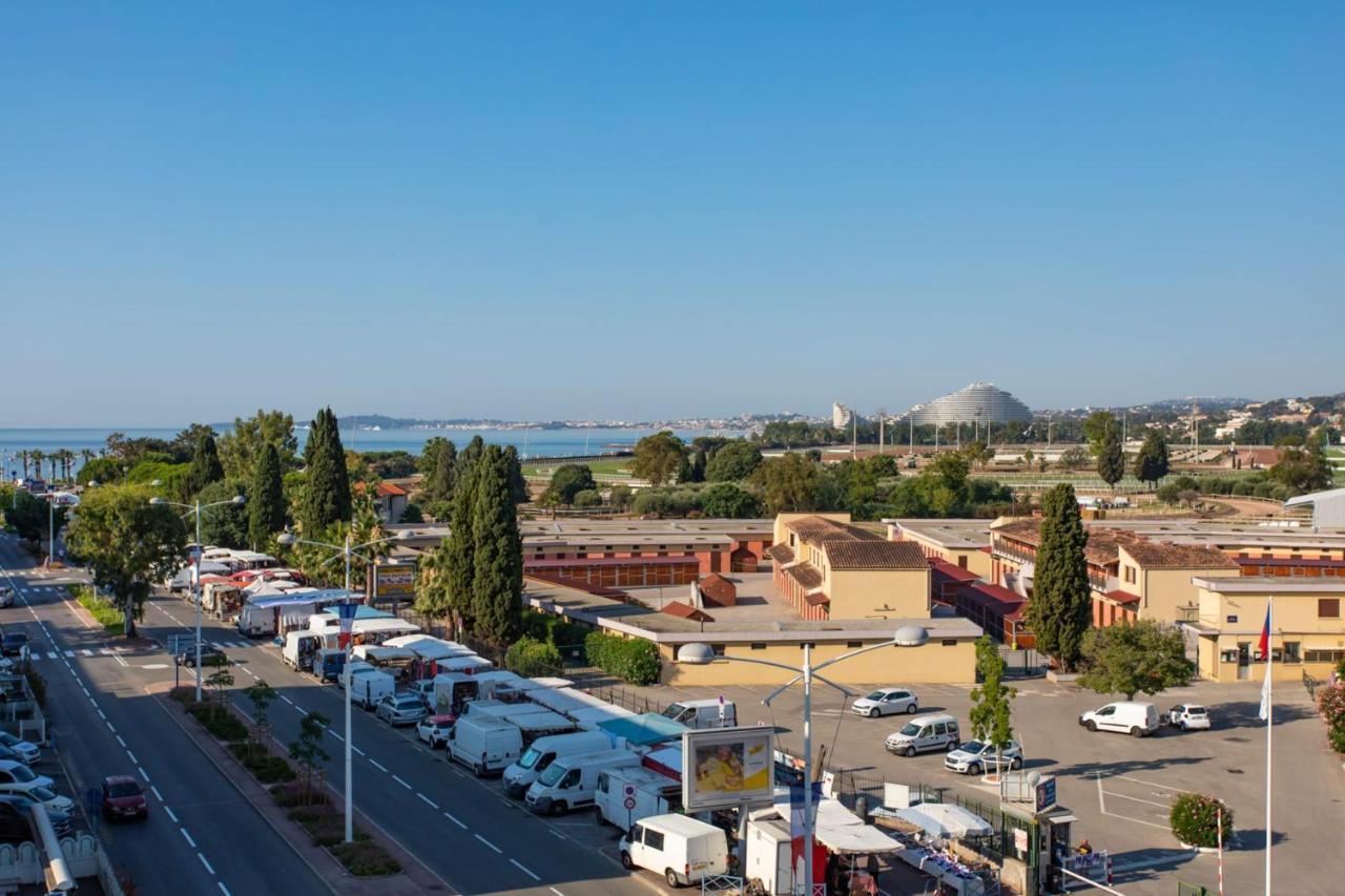 Hervorragende Wohnung mit Terrasse und Meerblick in der Nähe von Stränden u Cagnes-sur-Mer Exterior foto